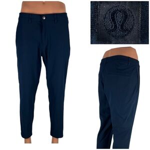 Lululemon Mens 33 Pants Commission Blue lm5af0s Casual Actual Inseam 27” EUC